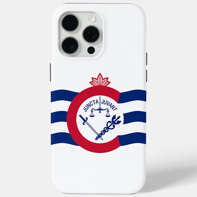 Funda Apple iPhone 15 Pro Max, Bandera Cincinnati (Reverso )