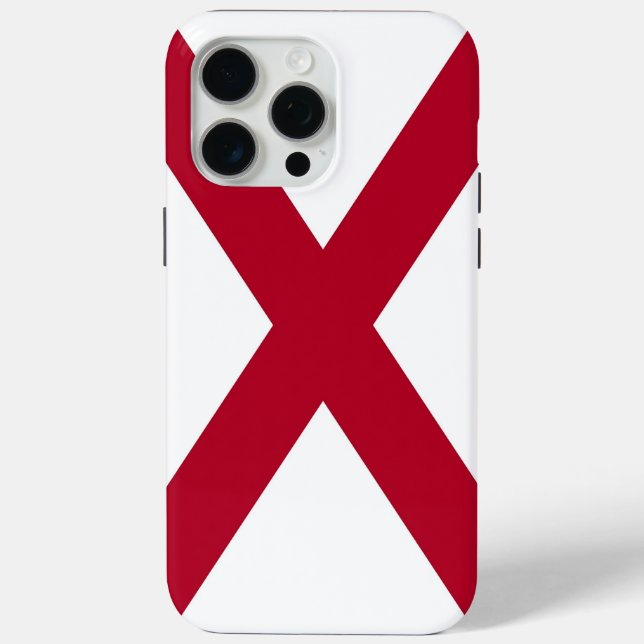 Funda Apple iPhone 15 Pro Max, bandera de Alabama (Reverso )