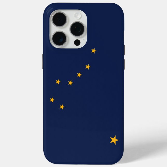Funda Apple iPhone 15 Pro Max, bandera de Alaska (Reverso )
