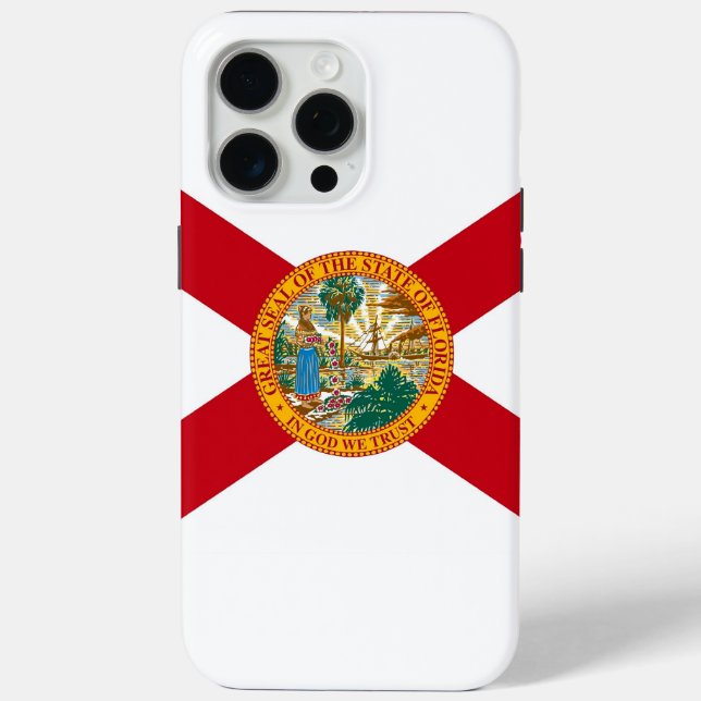Funda Apple iPhone 15 Pro Max, bandera de Florida (Reverso )