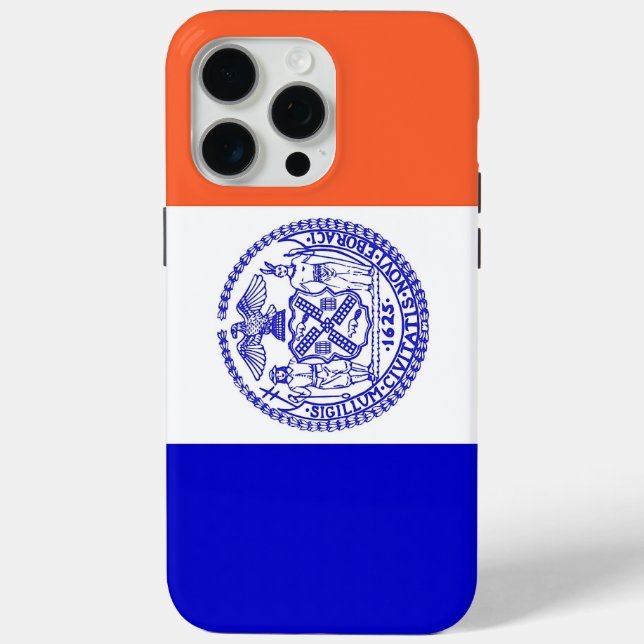 Funda Apple iPhone 15 Pro Max, Bandera de Nueva Yo (Reverso )