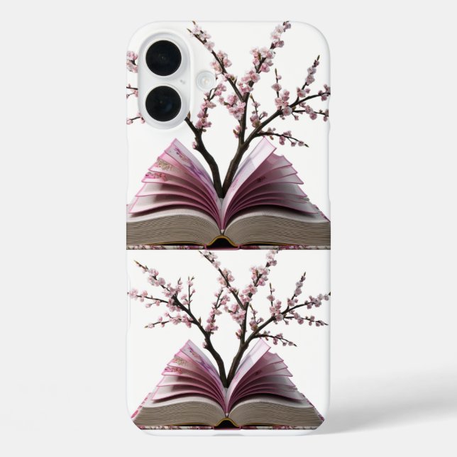 Funda Apple iPhone 16 Plus - Libro de flores de ce (Reverso )