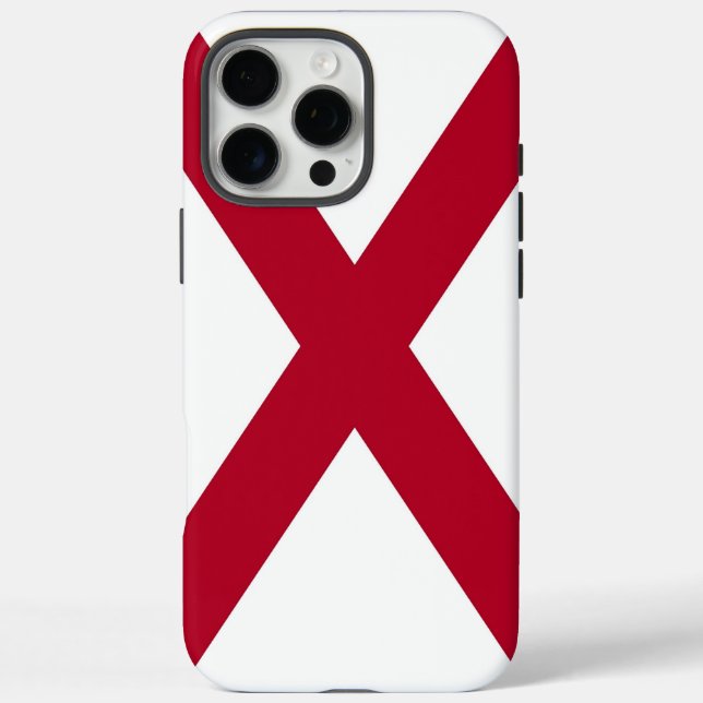 Funda Apple iPhone 16 Pro Max, bandera de Alabama (Reverso)