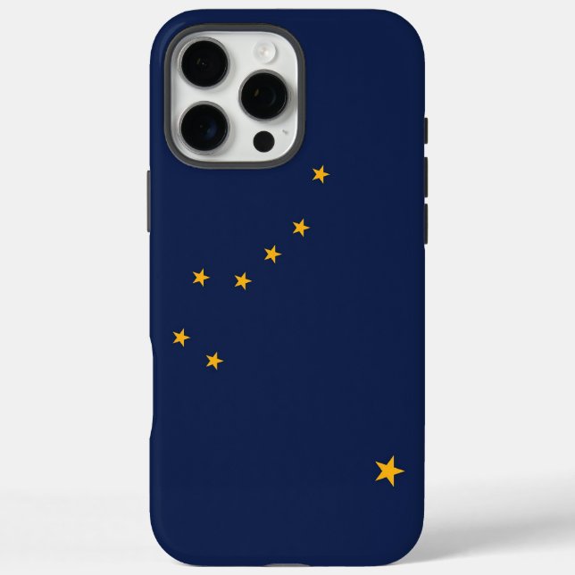 Funda Apple iPhone 16 Pro Max, bandera de Alaska (Reverso)