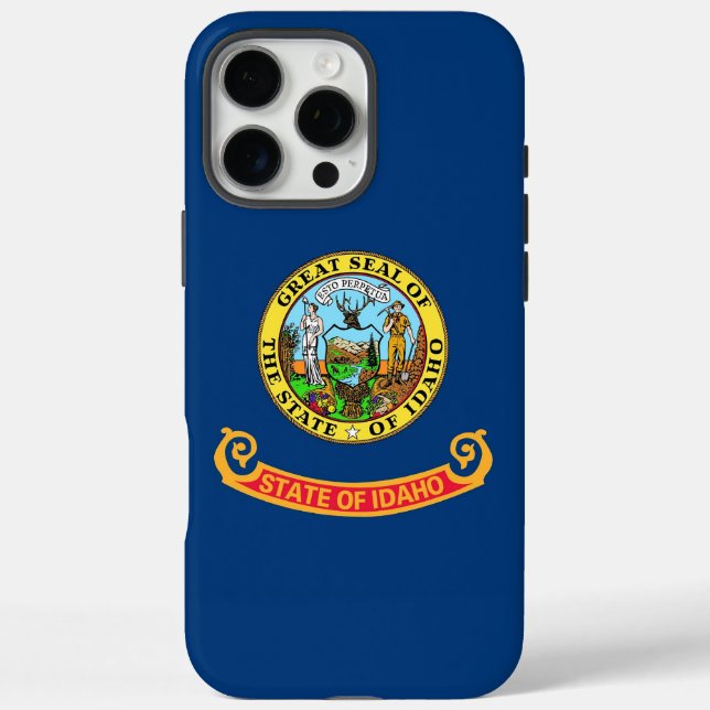 Funda Apple iPhone 16 Pro Max, bandera de Idaho (Reverso)
