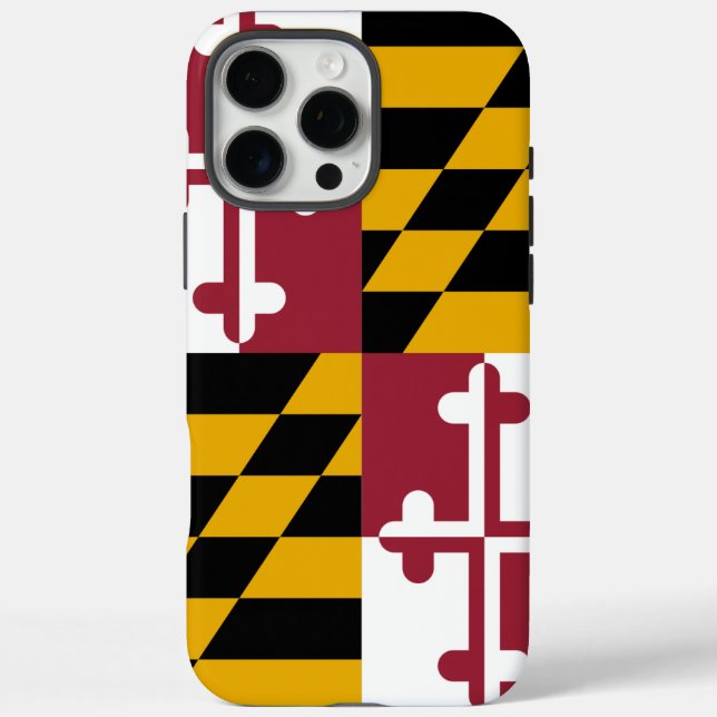 Funda Apple iPhone 16 Pro Max, bandera de Maryland (Reverso)
