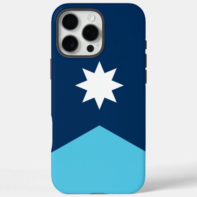 Funda Apple iPhone 16 Pro Max, bandera de Minnesot (Reverso)