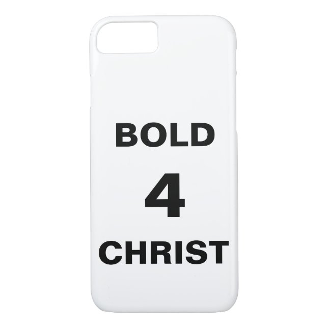 funda Apple iPhone 8/7 "Bold4Christ" (Reverso)