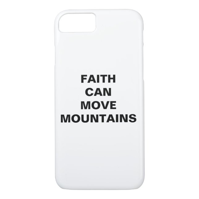 funda Apple iPhone 8/7 "Faith Can Move Mountains" (Reverso)
