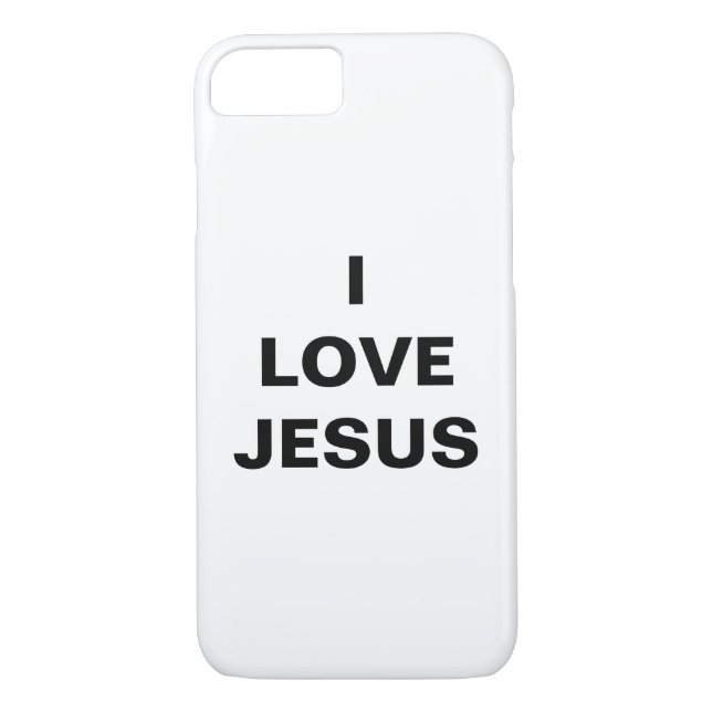 funda Apple iPhone 8/7 "I Love Jesus" (Reverso)