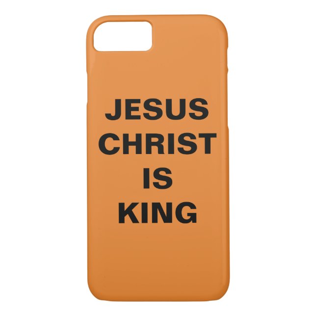 funda Apple iPhone 8/7 "Jesucristo es el rey" (Reverso)