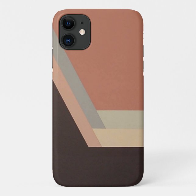 FUNDA ART DECO para iPhone 11 (malva/negro) (Reverso)