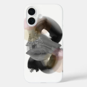 Funda Art iPhone 16 de resumen mínimo que contrast