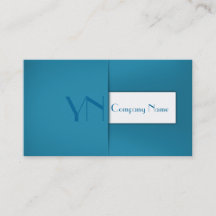 Funda azul profesional moderno - tarjeta de visita