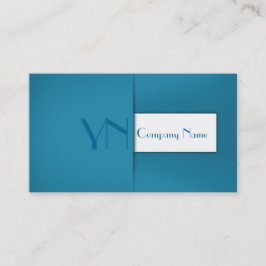 Funda azul profesional moderno - tarjeta de visita