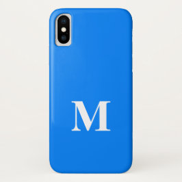Funda AZURE BLUE Solid Background para iPhone X