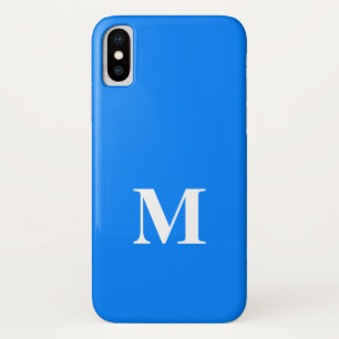 Funda AZURE BLUE Solid Background para iPhone X