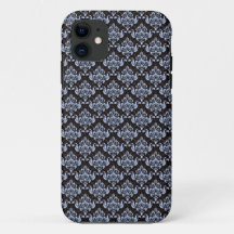 Funda Blue Damask iPhone 11
