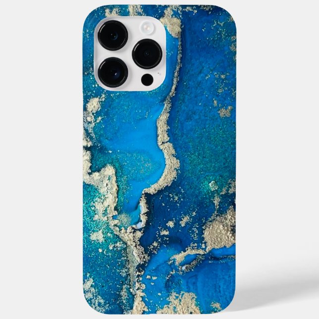 Funda Blue Gold iPhone 14 Pro Max (Reverso)