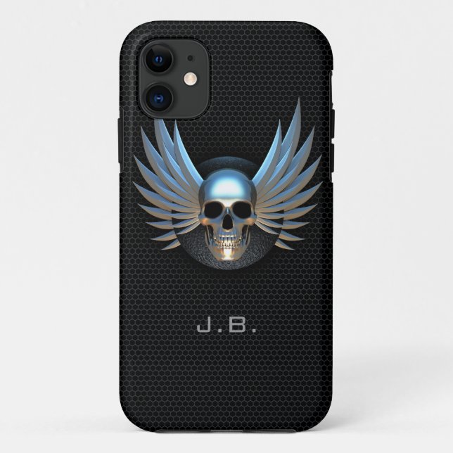 Funda Blue Winged Skull iPhone 5 (Reverso)