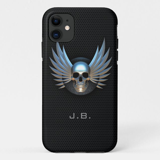 Funda Blue Winged Skull iPhone 5 (Reverso)