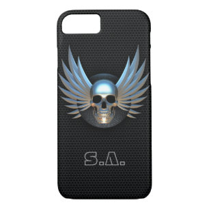 Funda Blue Winged Skull iPhone 7