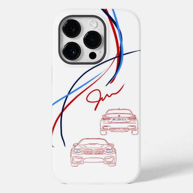 Funda BMW M3/M4 para iPhone 14 (Reverso )