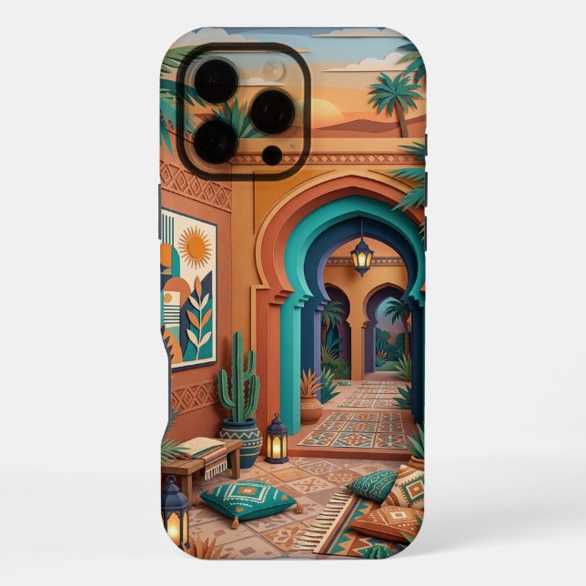 Funda Boho Oriental para iPhone 16 Pro Max | Terra (Reverso )