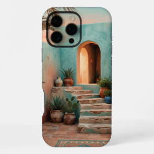 Funda Boho para iPhone 16 Pro Max Escalera Verde