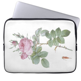 Funda Botánica Rosa Rosa y Grasshopper Laptop Slee
