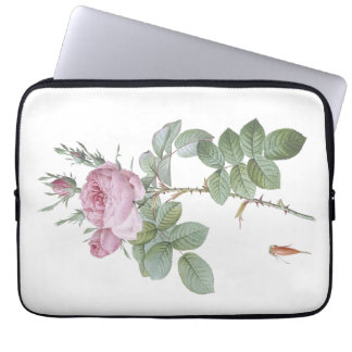 Funda Botánica Rosa Rosa y Grasshopper Laptop Slee