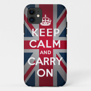Funda británico Keep Calm Carry iPhone 5 Mate Toug