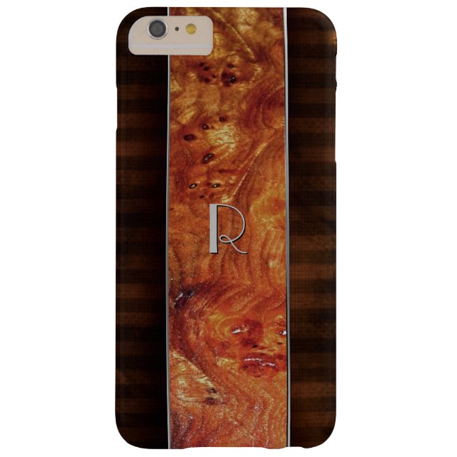 Funda Burl Wood Look Monogrammed iPhone 6 Plus (Reverso)