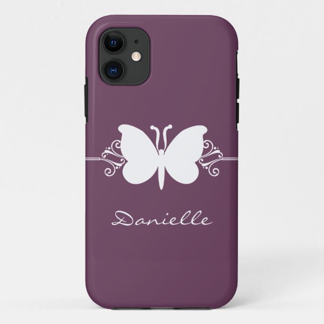 Funda Butterfly Swirl BT iPhone 5, Purple (Reverso)