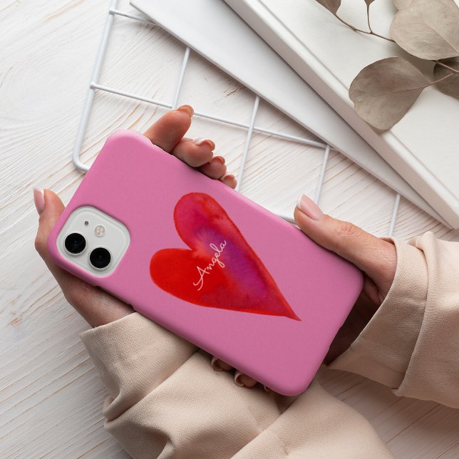 Funda cardiaco de acuarela minimalista (Subido por el creador)