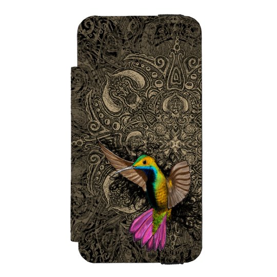 Funda Cartera Para iPhone 5 Watson Colibrí en vuelo