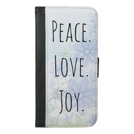 Funda Cartera Para iPhone 6/6s Plus Flores delicadas