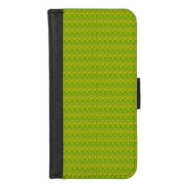 Funda Cartera Elegante patrón floral verde chartreuse