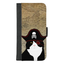 Estuche pirate Cat iPhone Wallet