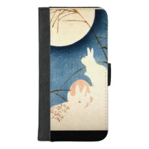 Funda para Wallet de IPHONE DOS CONEJOS Y UNA LUNA