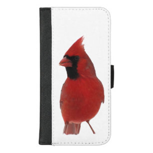 Funda Cartera iPhone cardinal rojo del pájaro 8/7 caja más de la
