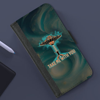 Funda Cartera Saucer volador de estilo de los años 60