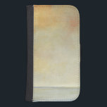 Funda Cartera Para Galaxy S4 Acanto marino con un Naranja de sol tranquilo<br><div class="desc">Tim O'Toole creó esta encantadora pintura de un paisaje marino con una puesta de sol naranja en la cima. Una sensación pacífica se te lava mientras miras esta pieza. ¡Compra una copia hoy!</div>
