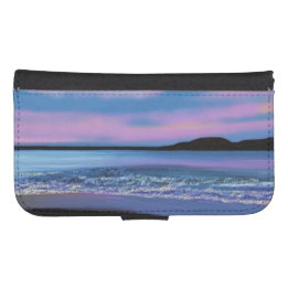 Funda Cartera Para Galaxy S4 Agua azul cristalina