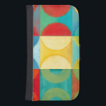 Funda Cartera Para Galaxy S4 Arte pop brillante con los círculos y los<br><div class="desc">Fluorescente no está apenas para las luces más según lo probado por este pedazo maravillosamente brillante del arte pop. Esta impresión es un puré de rejillas cuadradas con los círculos coloreados dentro. ¡Si usted ama arte abstracto usted amará esta impresión!</div>
