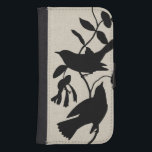 Funda Cartera Para Galaxy S4 Audubon Silhouette IV<br><div class="desc">Animales</div>