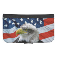 Bandera estadounidense del águila calva