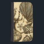 Funda Cartera Para Galaxy S4 Cáscaras neutrales y colección coralina<br><div class="desc">Vaya bajo el agua a explorar el mar con todas estas diversas criaturas del mar. Esta obra de arte del vintage es una adición perfecta a cualquier amante de la anémona de mar. Consiga su impresión del arte hoy en su producto.</div>