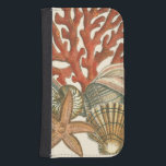 Funda Cartera Para Galaxy S4 Colección Sealife<br><div class="desc">Esta impresión de arte muestra imágenes nítidas y vívidas con un alto grado de precisión de color. Obtén tu colección de mariscos hoy en esta huella vintage. Su hermoso arrecife de coral rojo y su hermosa estrella de mar serán excelentes en cualquier producto.</div>