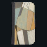 Funda Cartera Para Galaxy S4 Composición abstracta con colores silenciados<br><div class="desc">Los colores apagados de esta composición de Norman Wyatt se remontan a obras abstractas de Piet Mondrian. Mientras que las pinturas usadas son tonificadas,  sus colores juntos hablan alto y llaman la atención sobre la pieza. ¡Compra tu copia hoy!</div>